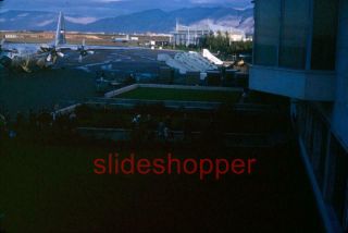 Slide Photo Iran Air Force Lockheed C - 130 Aircraft Tehran Airport 1968