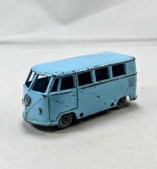 Vintage Budgie Volkswagen Micro Bus No.  12 Made In England Blue Vw T1 Van