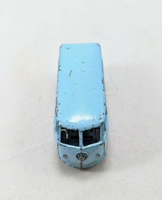VINTAGE BUDGIE VOLKSWAGEN MICRO BUS NO.  12 MADE IN ENGLAND BLUE VW T1 VAN 2