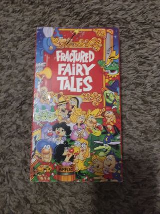 Fractured Fairy Tales Vhs Video Cartoons Vintage The Rocky And Bullwinkle Rare