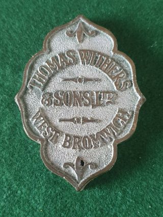 Vintage Heavy Duty Cast Lock Escutcheon " Thomas Withers & Sons Ltd "
