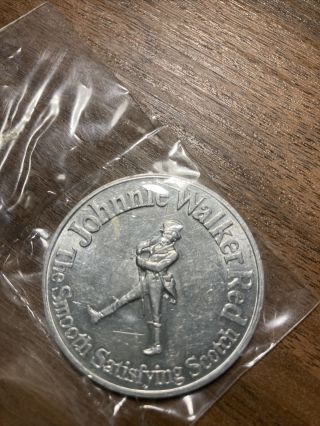 1973 Buffalo Bills Schedule Johnny Walker Red Scotch Token Coin