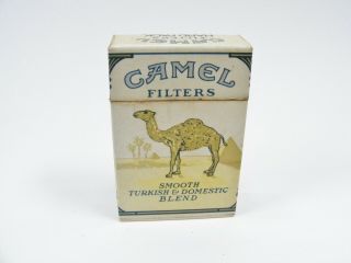 Vintage Camel Filters Cigarette Lighter Hard Pack,  Flip Top,  Empty