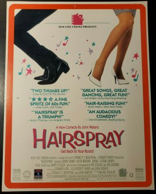 Vintage 1988 Movie Hairspray Promo 11.  75 X 9 Ricki Lake Sonny Bono Debbie Harry