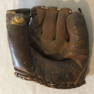 Vintage Antique Rawlings Baseball Mitt Glove Dick Cole Pirates Team