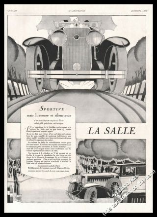 1928 Lasalle Car General Motors Cadillac Vintage Print Ad - Z1