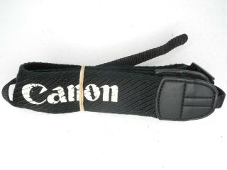 Canon Eos Vintage Black / White Camera Neck Strap For Slr
