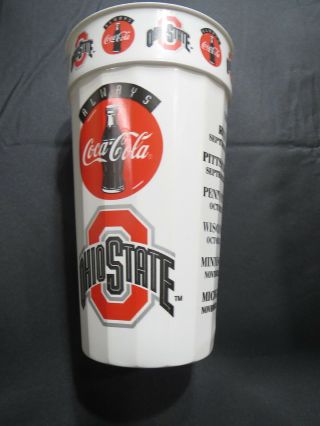 1996 Ohio State Buckeyes Football Stadium Cup With Schedule Of Home Games