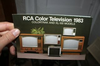 Vintage Rca Color Xl 100 Advert Pamphlet Brochure Booklet Leaflet Paper Dealer
