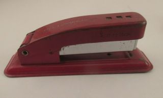 Vintage Swingline Cub Stapler Small Red Metal Made In USA 2
