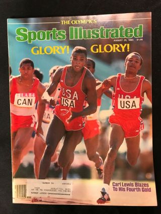 Vintage Sports Illustrated 8/20/1984 - Carl Lewis Usa Olympic Track & Field