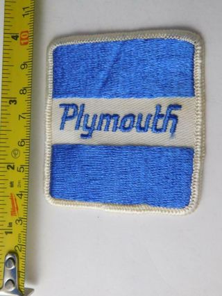 Plymouth Car Truck Dealer Vintage Hat Patch Badge Hot Rat Rod Racing Classic