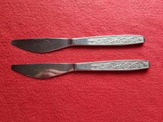 Vintage Gerlach Poland Stainless Butter Knives Set Of 2