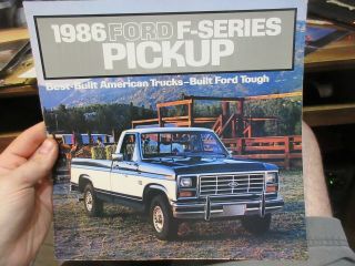 1986 Ford F - Series Pickup Truck Brochure Make Model F - 150 F - 250 Crew Cab Specs