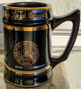 Wc Bunting Co.  Stein Wake Forest University Vintage Ceramic Beer Mug