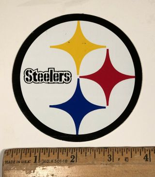 Vintage Pittsburgh Steelers Helmet Logo Decal Sticker Nfl Football