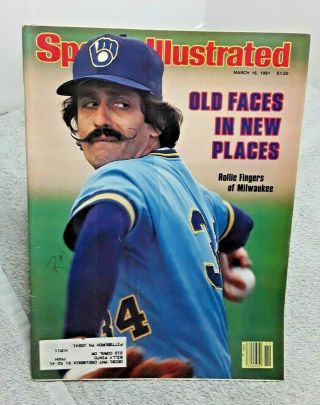 Sports Illustrated March 1981 Rollie Fingers Milwaukee Brewers Ucla Dance Team