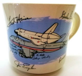 Vintage Nasa - Dryden Space Shuttle Test Pilot Crew Coffee Mug,  Haise,  Fullerton