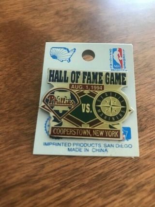 1994 Mlb Hall Of Fame Game Lapel Pin - Philadelphia Phillies Vs Seattle Mariners