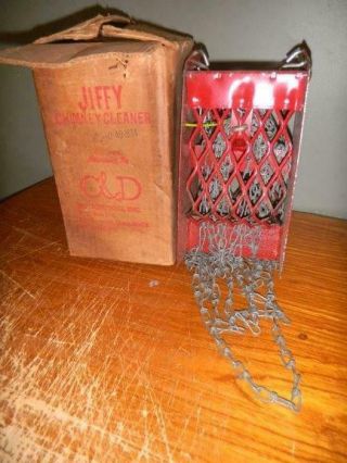 Vintage Jiffy Chimney Cleaner By C & D With Box