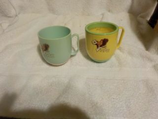 2 Vintage Tommee Tippee Toddler Sippy Cup Weighted Cup Westland 1950 