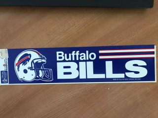 Buffalo Bills Bumper Sticker 1983