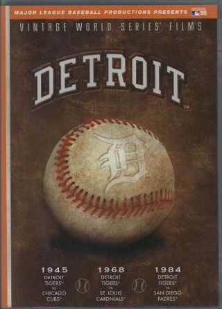 Detroit Tigers Vintage World Series Films 1945,  1968,  1984 (dvd,  2006) - Vg,