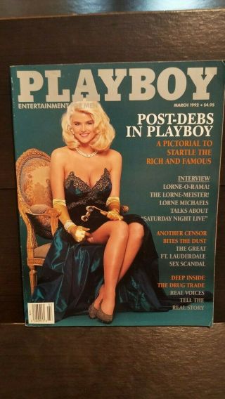 Vintage March 1992 Playboy Issue - Anna Nicole Smith In Glamorous Pictorial Nm