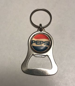 Vintage Pepsi Bottle Opener Keychain Ring