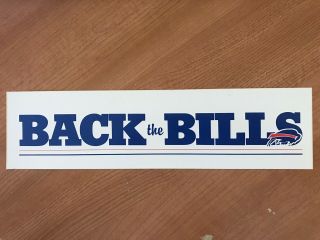 Buffalo Bills Bumper Sticker 1981
