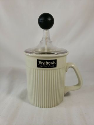 Vintage Frabosk Cappuccino Creamer Milk Frother Made In Italy Ceramic Mug Coffee
