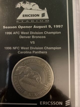 Carolina Panthers 1996 Season Opener Coin