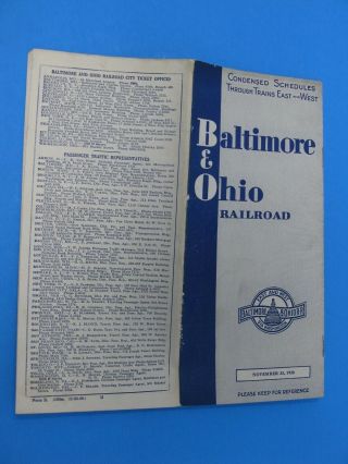 1938 B&orr Ptt Nov 23,  1938 Baltimore & Ohio Railroad Map