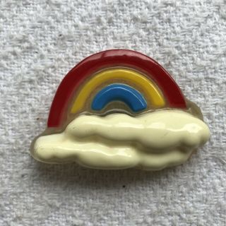 Vintage Rainbow With Clouds Kitchen Fridge Magnet