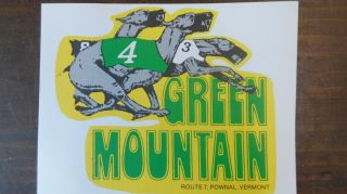 Vintage Greyhound Green Mountain Race Park Greyhound Post Card