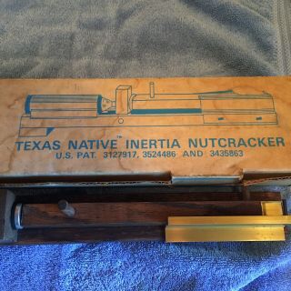 VINTAGE Texas Native Inertia Nutcracker - Model 7141 w/ Box - fine 3