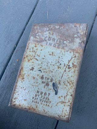 Huot Number Drill Index Usa,  Drill Bits Box Old Vintage