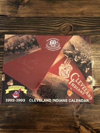 1992 - 1993 Cleveland Indians Calendar