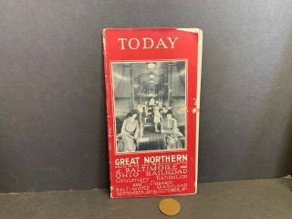 1927 Great Northern Railway Brochure,  Baltimore & Ohio Rr Centenary Exhibition