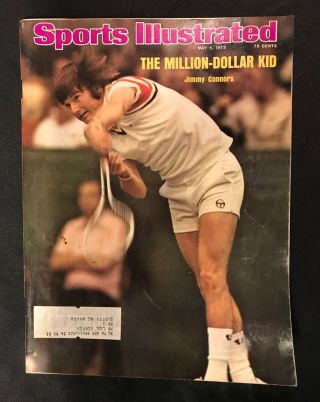 Vintage Sports Illustrated 5/5/1975 - Million Dollar Kid Jimmy Connors - Tennis