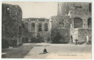 L.  Levy Postcards Portchester Castle Hampshire Ll.  No.  3 Vintage C.  1905