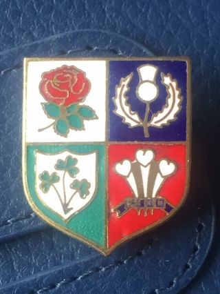 Vintage 4 Nations Rugby Union Hard Enamel Metal Badges