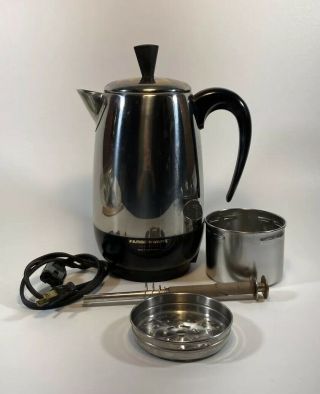 Vintage Farberware Superfast 12 Cup Electric Percolator Coffee Pot 138b Usa