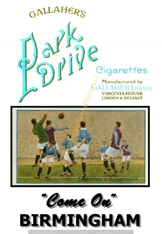 Birmingham City - Vintage Style Cigarette Advertising Poster 1