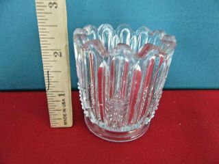 7t.  Vintage Old Toothpick Holder - Clear 2 - 1/2 Inches Tall
