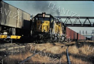 Slide C&nw Sd40 - 2 At West Chicago Il Nov 1979