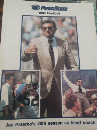 1985 Penn State Football Media Guide Program Yearbook Nittany Lions