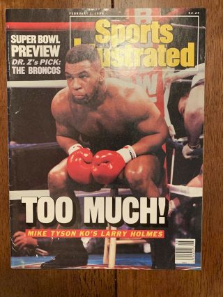 Mike Tyson No Label Sports Illustrated Ko Larry Holmes Feb.  1 1988