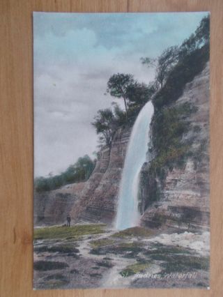 Vintage Postcard - St Audries Bay Waterfall - Quantoxhead - Somerset