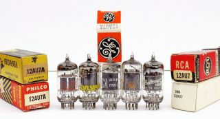 5 Possibly N.  O.  S Vintage Mixed Brands 12au7/a/ecc82 Vacuum Tubes
